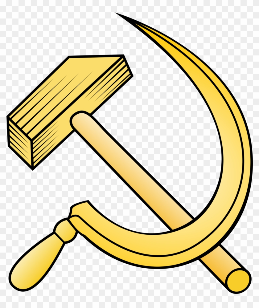 Communismarchive Hammer And Sickle Gold Triumph Style - Golden Hammer And Sickle #570576