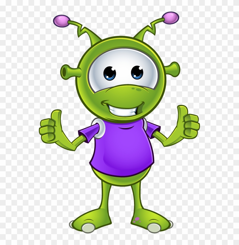 Little Green Alien - Imagenes De Extraterrestres Animados #570616