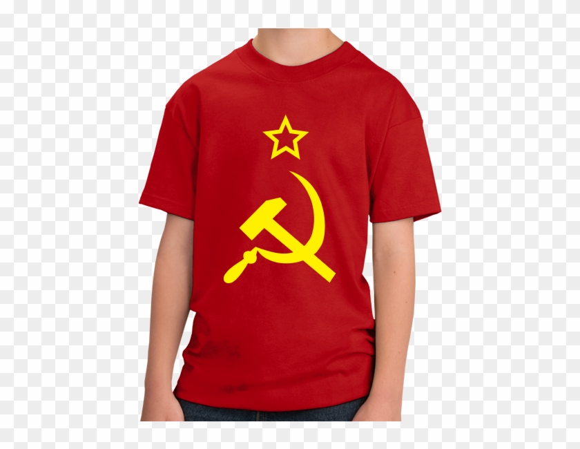 Youth Red Ussr Hammer Sickle Flag Fnaf Five Nights At Freddy S Youth Chica T Shirt Free Transparent Png Clipart Images Download - t shirt png roblox chicas