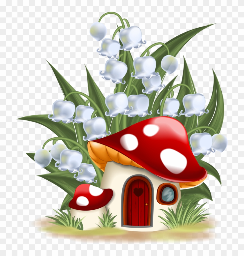 Gnome Clipart Small Mushroom - Fairy Garden Clipart #570890