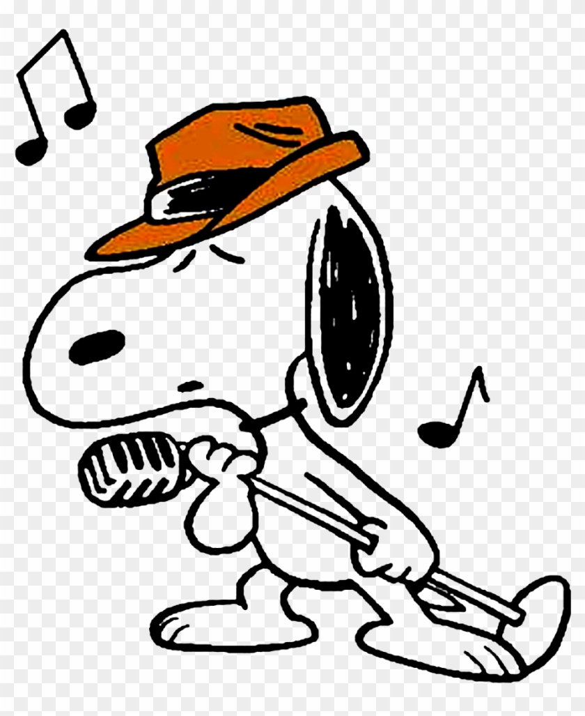 Peanuts Ice Skating Clip Art Download - Snoopy Singing Png #570935