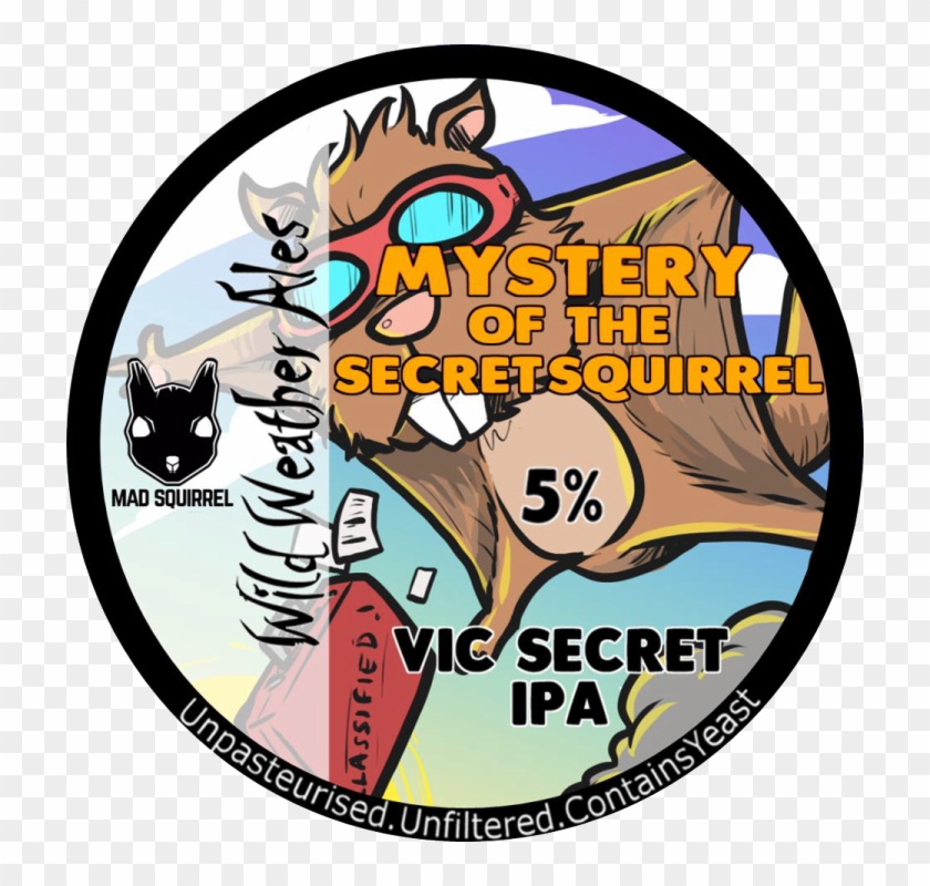 Mystery Of The Secret Squirrel, Pump Clip - Cat #571014