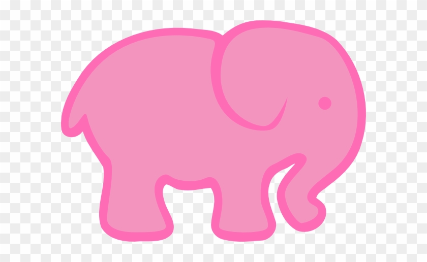 Pink Elephant Clip Art At Clker - Elephant Clip Art #571380