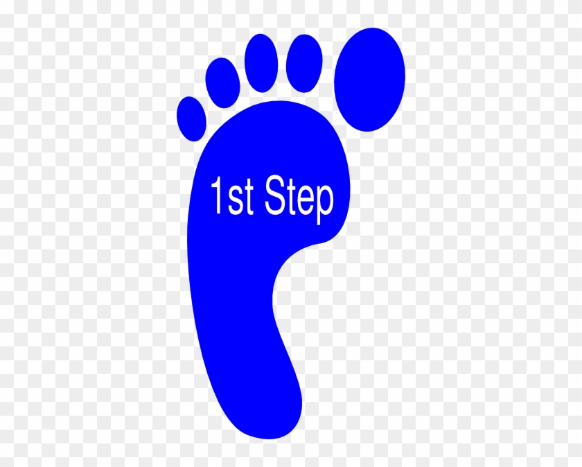 First Right Foot Svg Clip Arts 330 X 594 Px - Footprint Clipart #571396