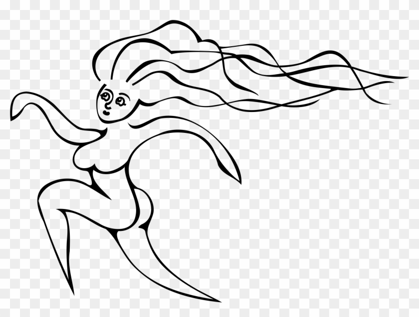 Running Girl - Vector Graphics #571423