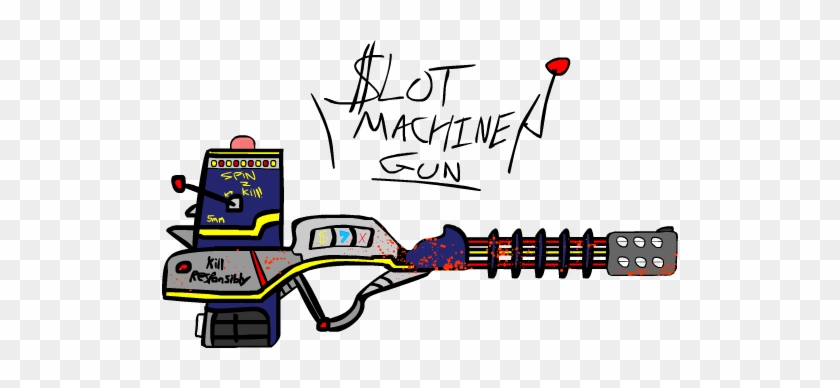 Slot Machine Gun By Alozec - Cartoon #571477