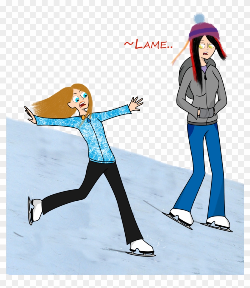 Ice Skating Practice By Deannaphantom13 - Cartoon #571482