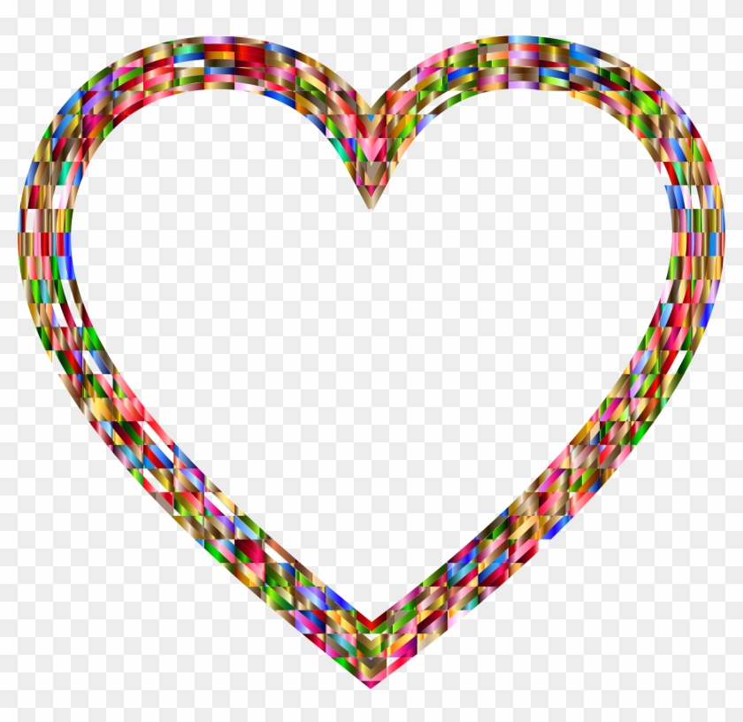 Vibrant Multifaceted Heart - Clip Art #571552