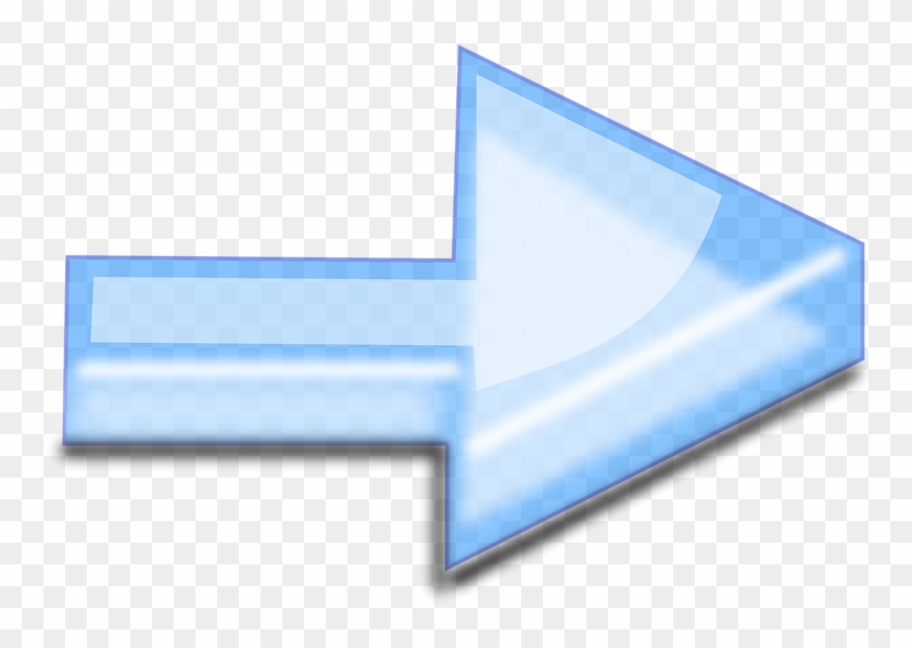 Illustration Of A Blue Cursor Arrow - Clip Art #571677