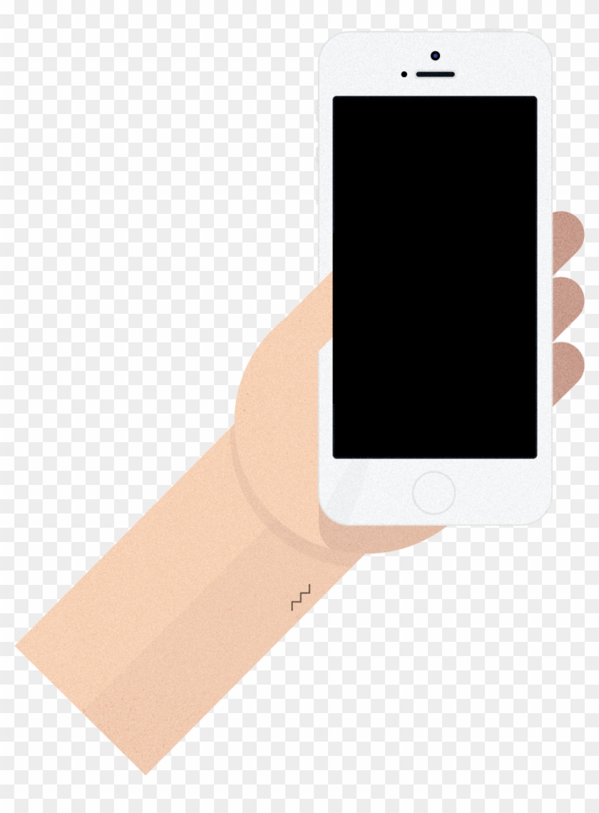 Machine Learning - Phone Hand Flat Design Png #571760