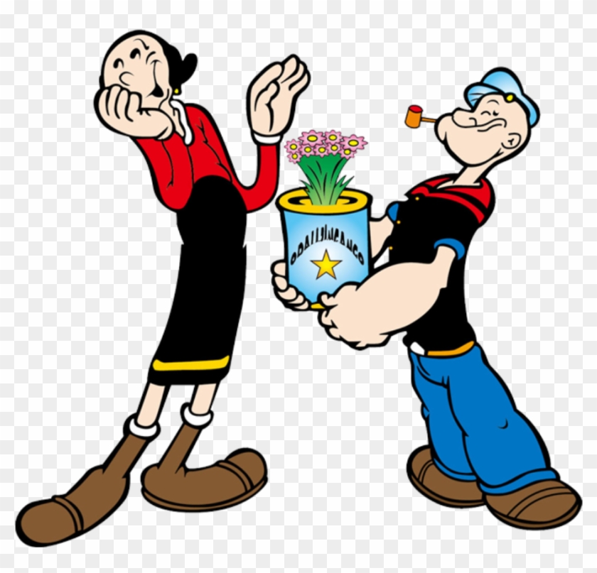 Popeye Popeye E Olivia Palito 4 Png - Popeye And Olive Oyl #571862