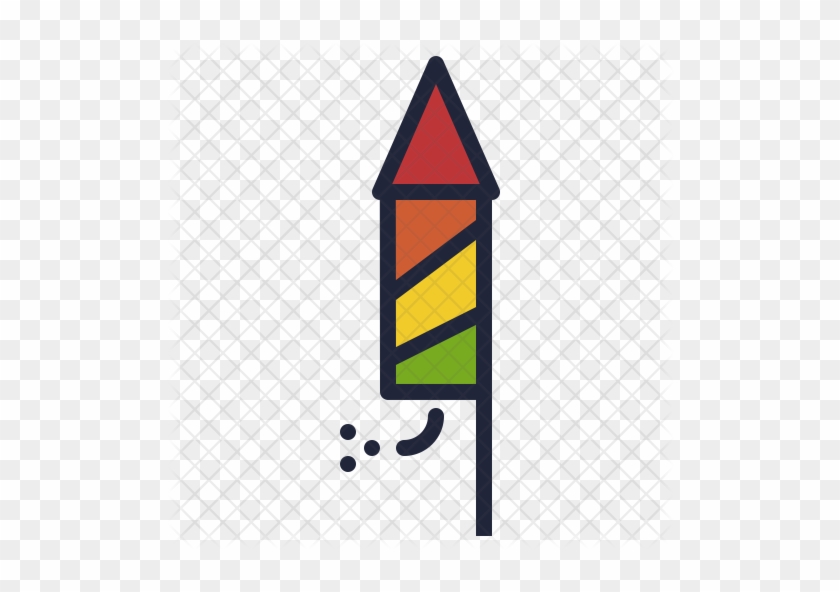 Cheap Rocket Icon With Diwali Crackers Png - New Year Rocket Png Gif #571902