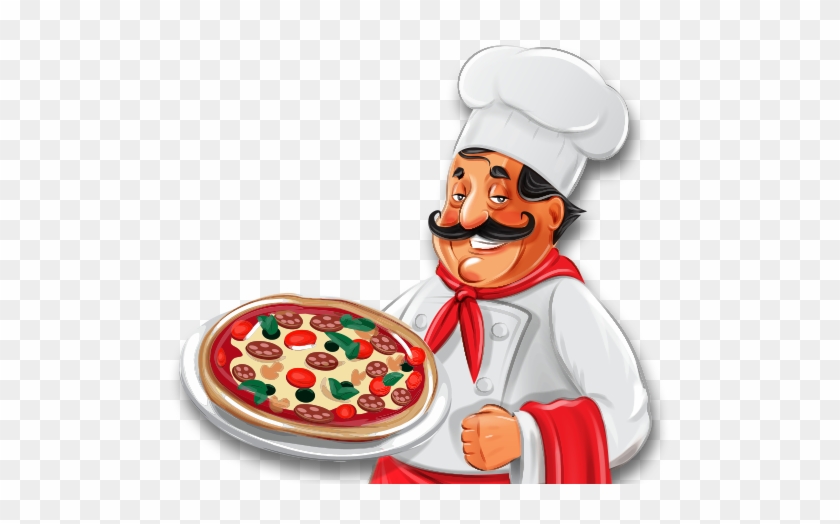 Italian Pizza Chef - Pizzaiolo Vetor Png #571997