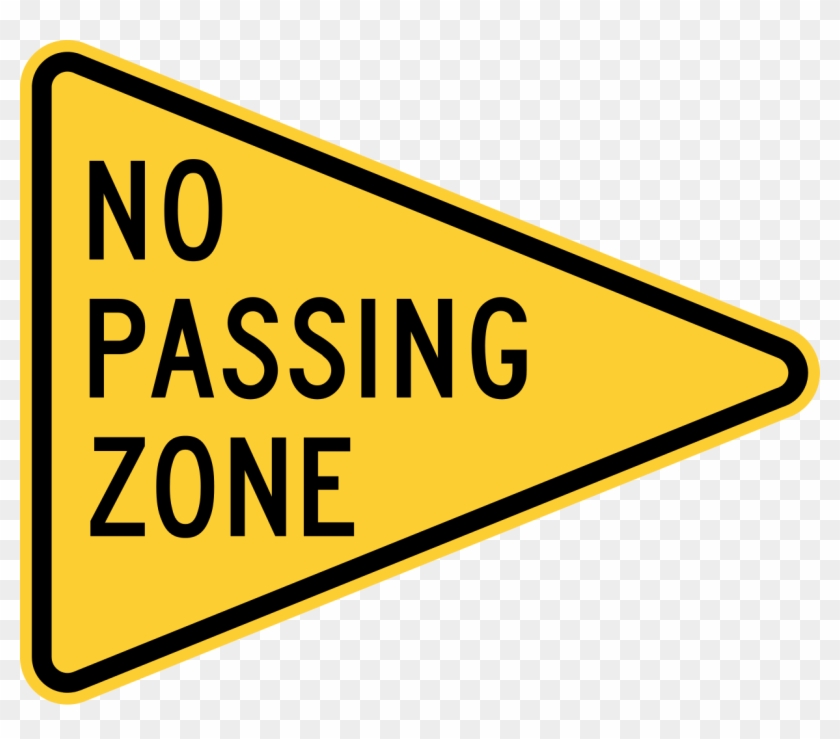 File - Mutcd W14-3 - Svg - No Passing Zone Road Sign #572090