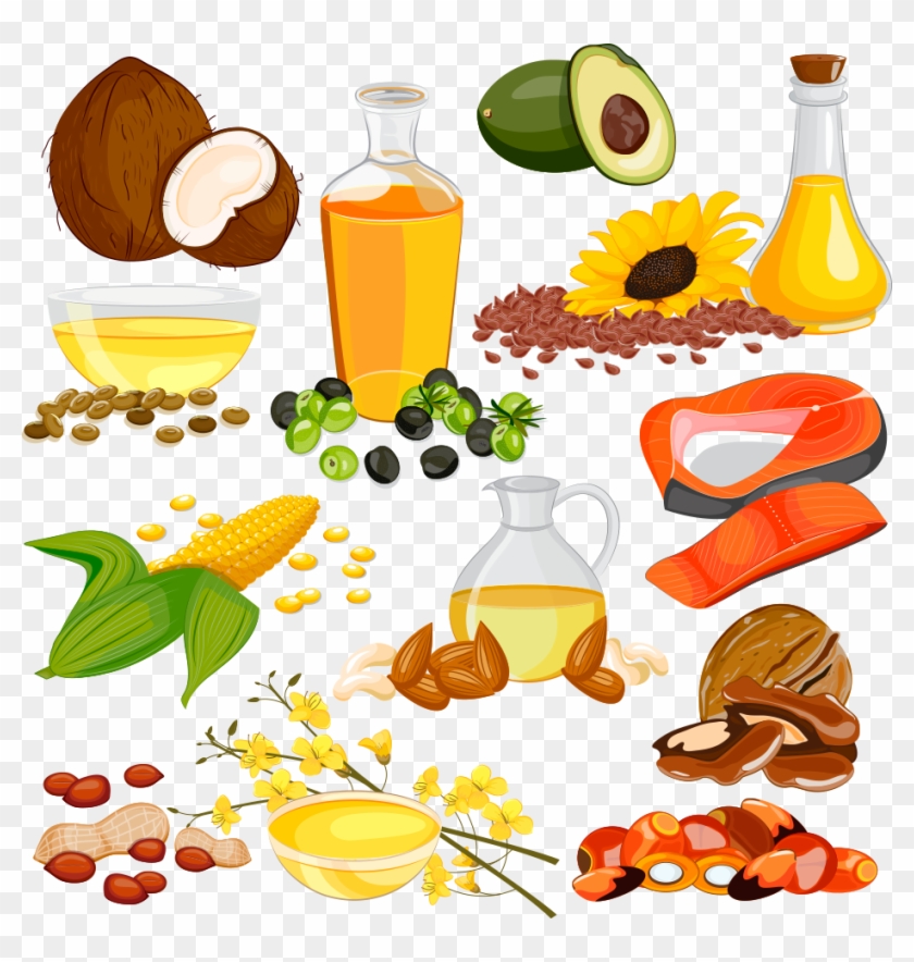 Cooking Oil Unsaturated Fat Clip Art - Different Sources Of Oil #572210