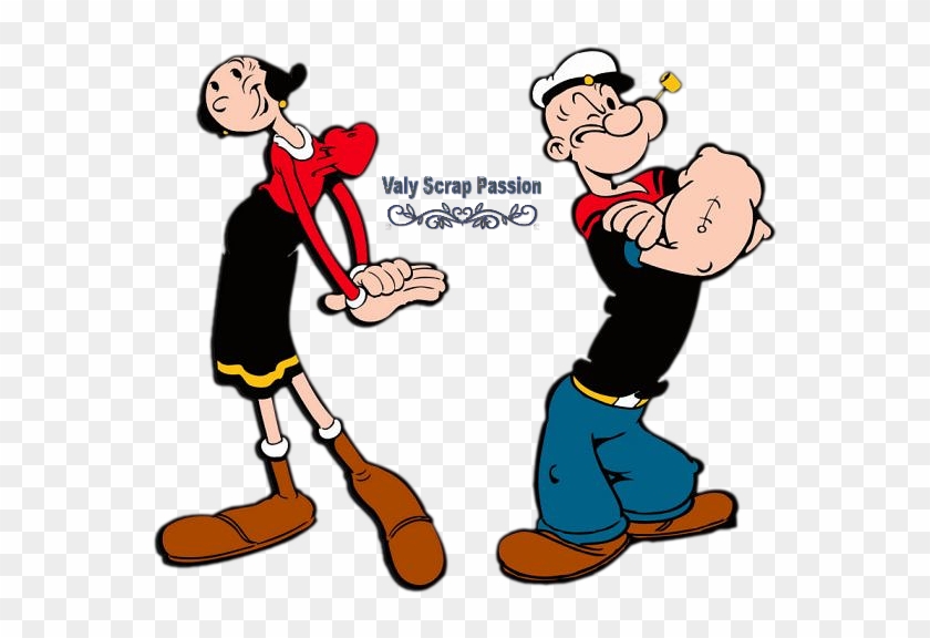 Popeye Coloriage Gratuit - Popeye And Olive Oil #572260