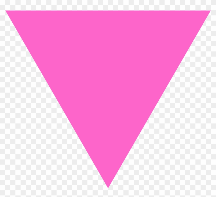 File - Pink Triangle - Svg - Triangulo Cor De Rosa #572358