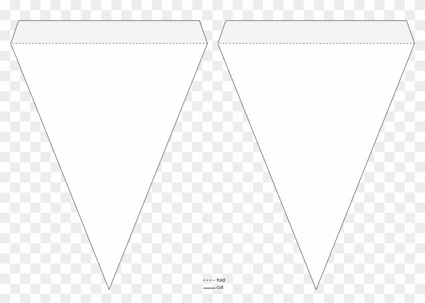 Pennant Banner Template - Triangle Flag Banner Template #572365