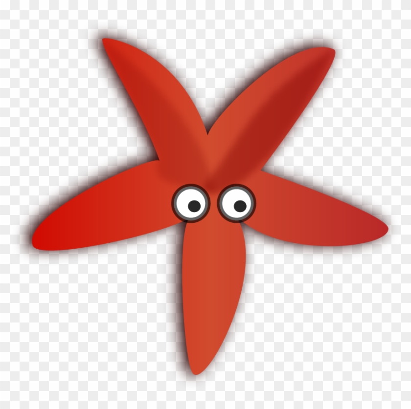 Sea Star Clipart - Red Starfish Clipart #572606