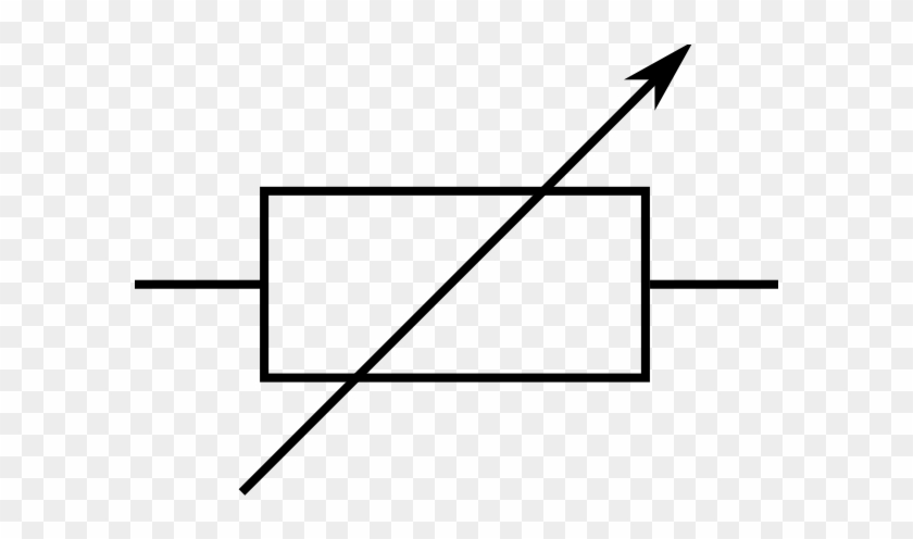 Free Vector Rsa Iec Variable Resistor Symbol Clip Art - Iec Variable Resistor Symbol #572644