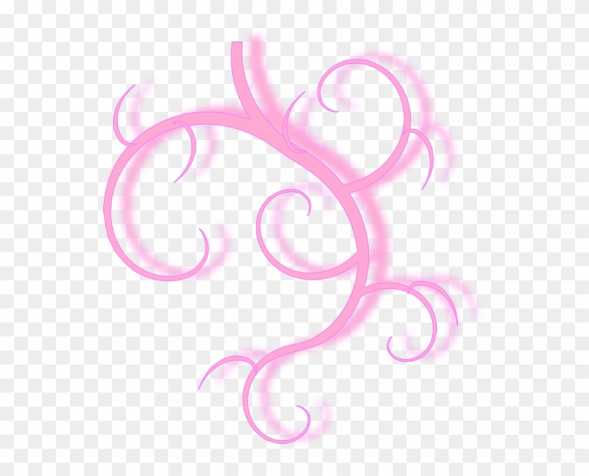 Pink Swirl Clip Art At Clker - Christmas Swirls #572704