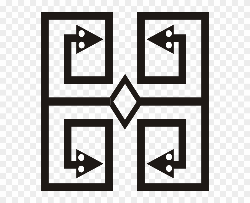Four Snakes Symbol Clip Art - Four Snakes Symbol Clip Art #572839