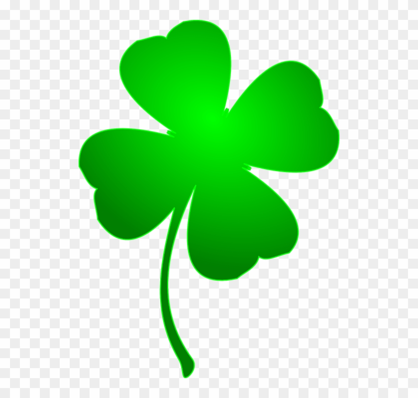 Luck Clipart Four Leaf Clover - St Patricks Day Clover #572861