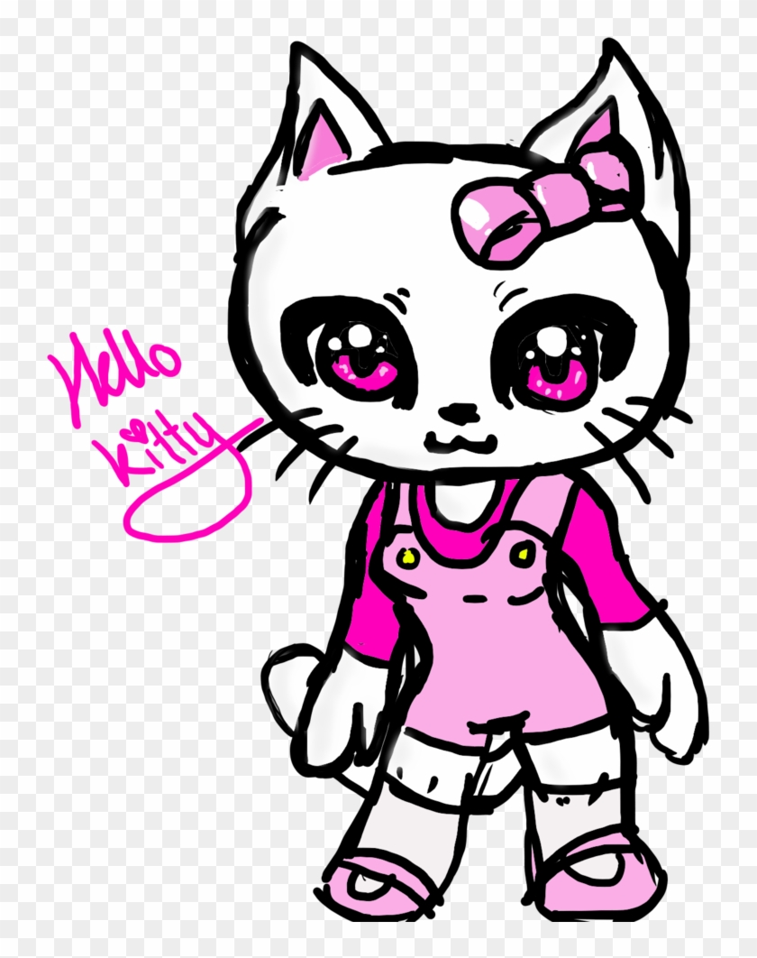 Hello Kitty Chibi Thing By Blue Neko Girl - Hello Kitty Girl Chibi #572914