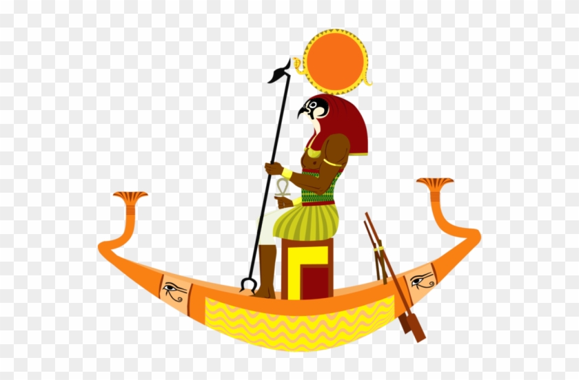 God Ra On Aten Boat-ve308 - Amon Ra Sun God #573081