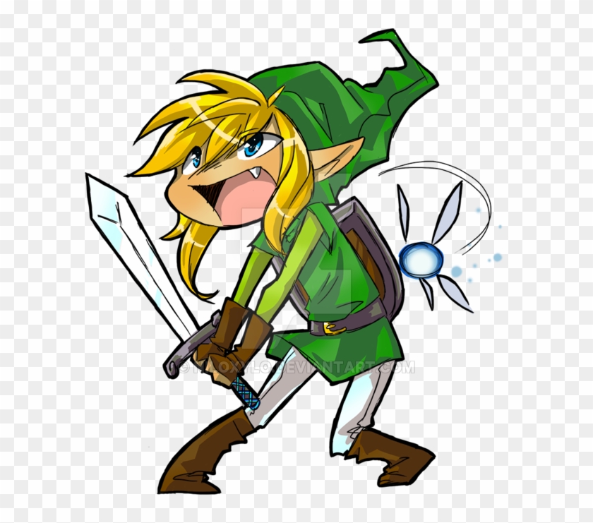 Link Legend Of Zelda Chibi By Niloxylo - Drawing #573102