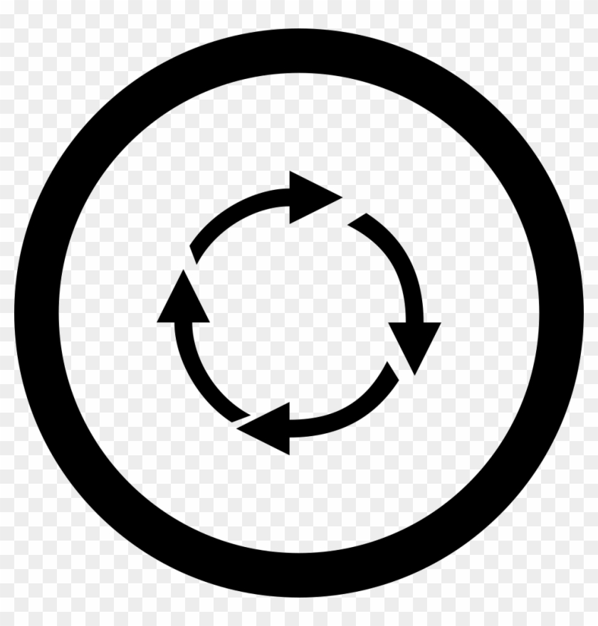 Arrow Cycling Symbol In A Circle Comments - 2 With A Circle Around #573260