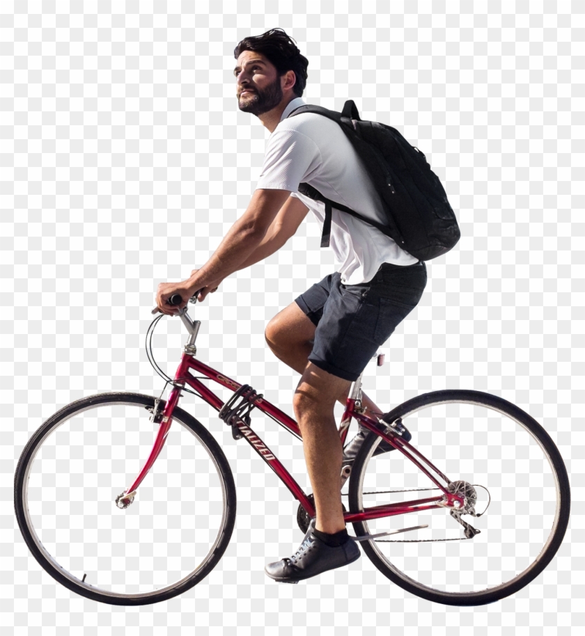 Cycling Png Clipart - Person Riding Bike Png #573299