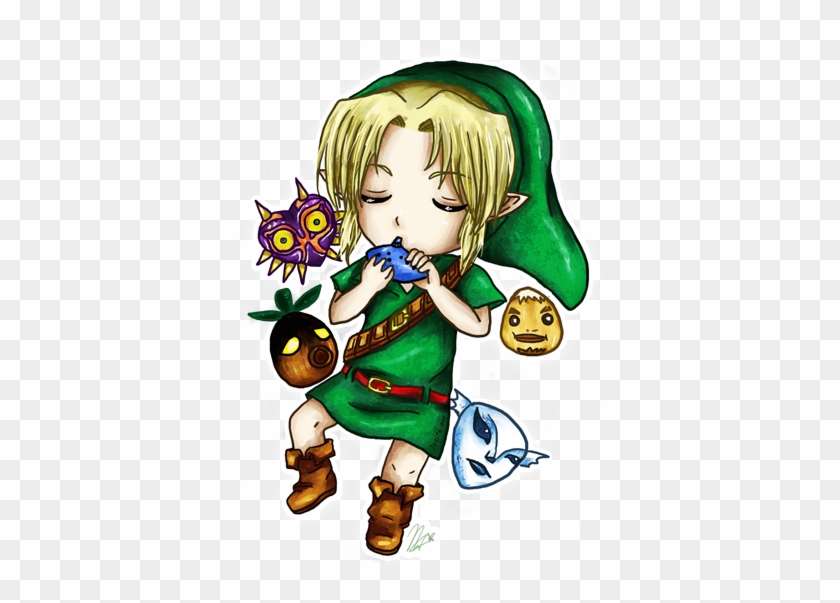 Chibi Link Majora's Mask By Leziith - Zelda Majora's Mask Link Chibi #573321