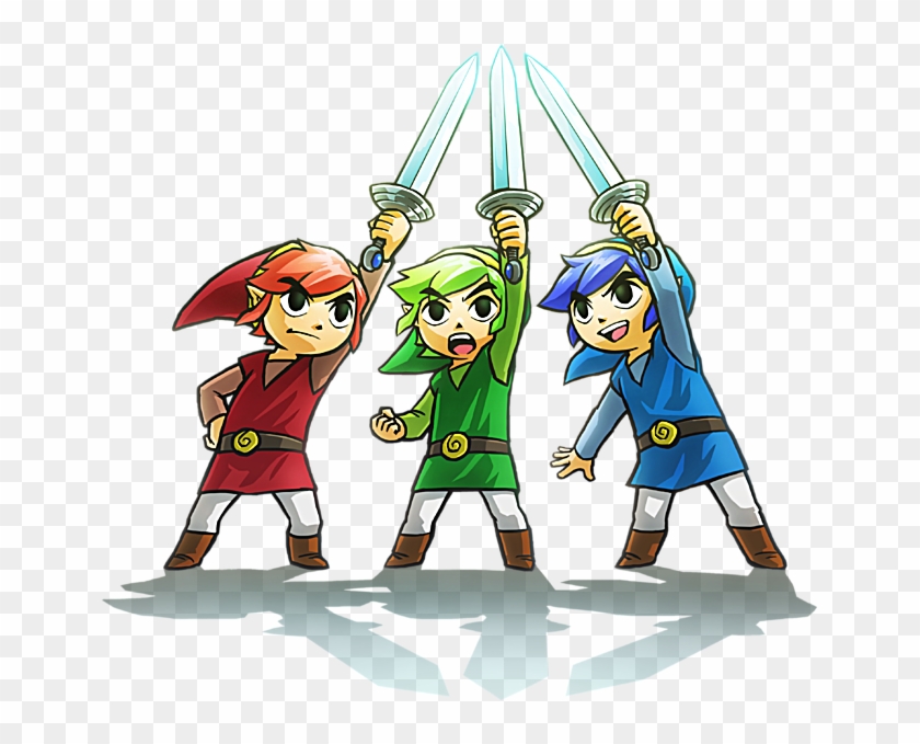 The Left Is From The Legend Of Zelda - Legend Of Zelda Triforce Heroes #573494