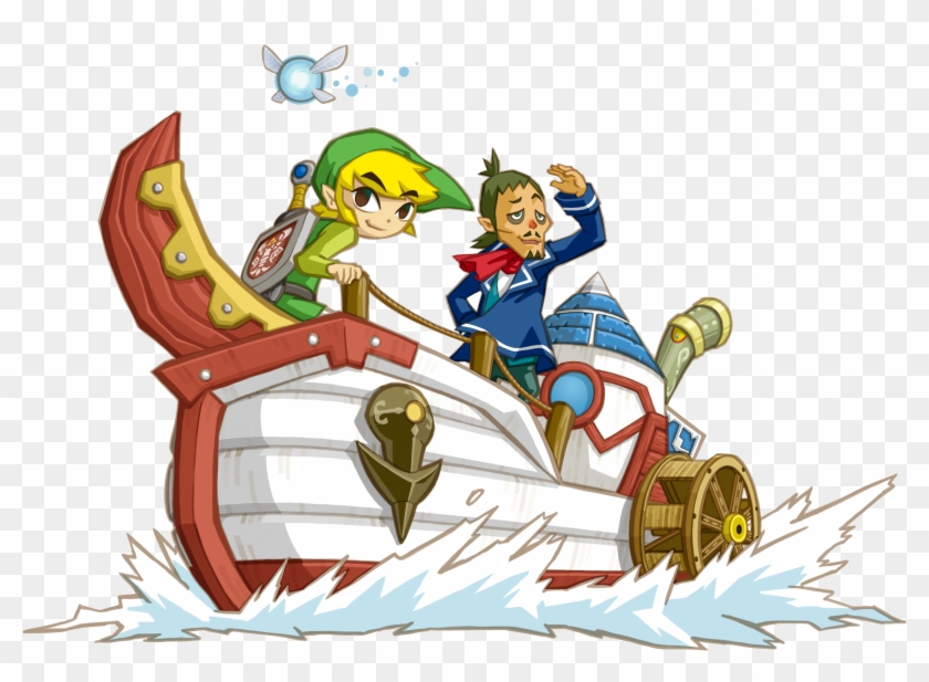 Linebeck And Toon Link - Legend Of Zelda Phantom Hourglass Artwork #573582