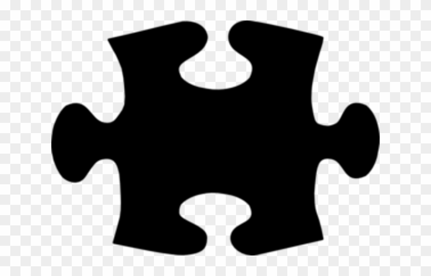 The Christmas Day - Black Puzzle Piece Clip Art #573583
