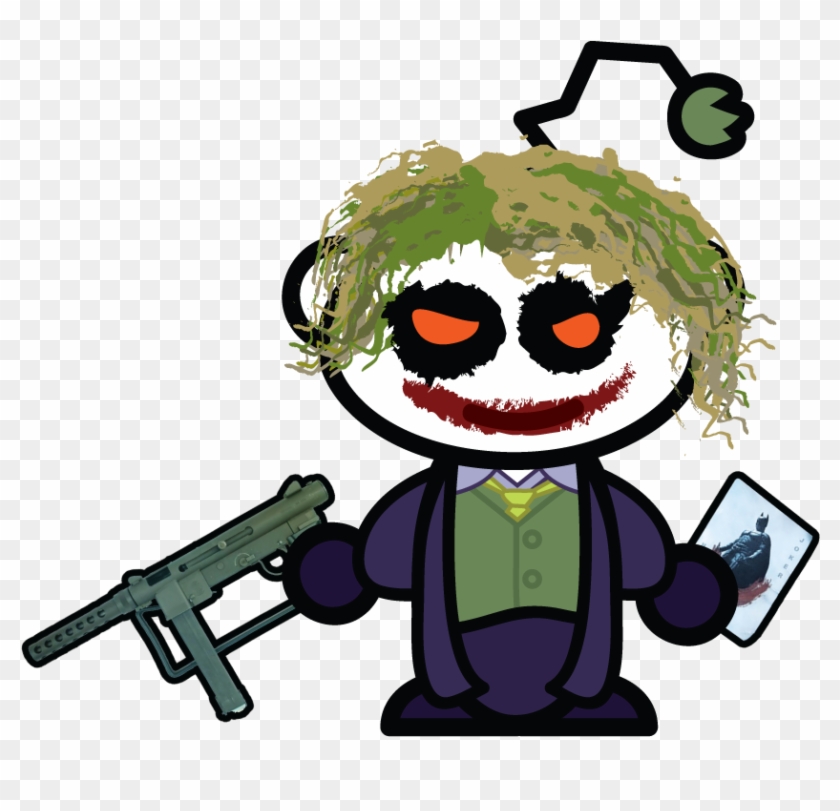 Whats Your Thought On This Dark Knight Joker Snoo 3 - Cartoon - Free  Transparent PNG Clipart Images Download