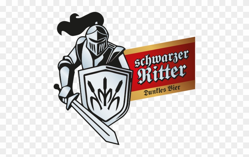 The Dark Full-bodied “schwarzer Ritter” Beer Is Brewed - Beer Knight Logo #573690