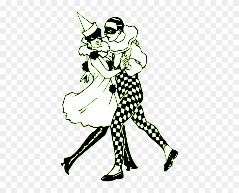 Dance Mod Green Clip Art At Clker - Harlequin Clip Art #573763