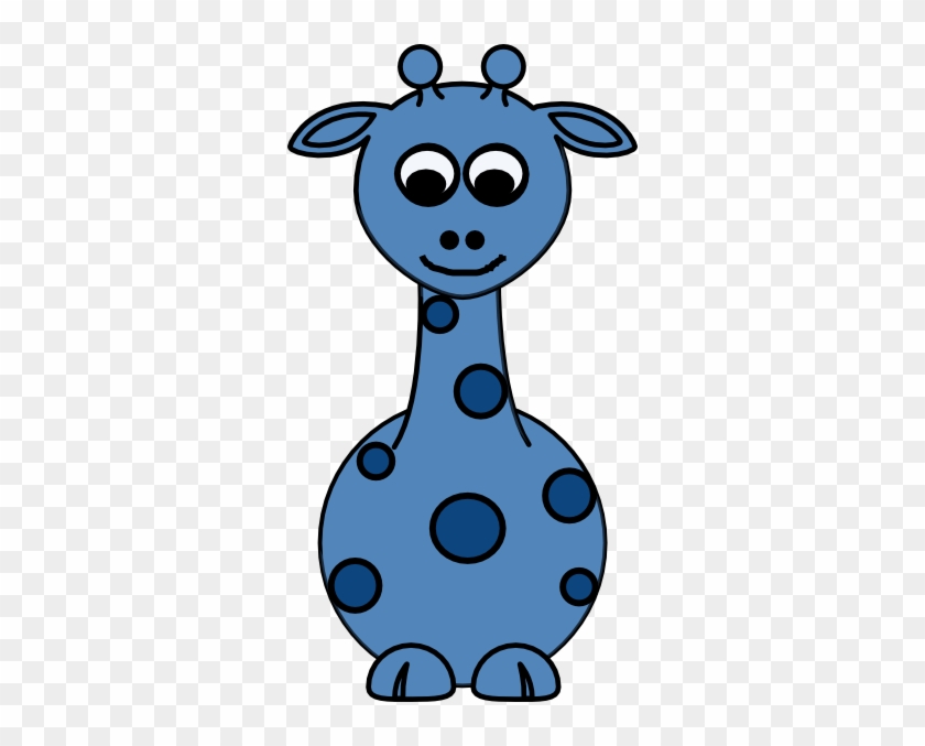 Giraffe-front Blue Svg Clip Arts 318 X 597 Px - Blue Giraffe Clipart #573788