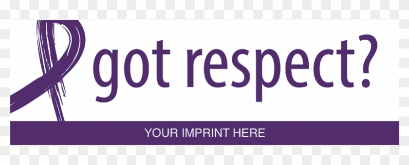 Domestic Violence Awareness Bumper Stickers "got Respect" - Internet2 Net+ Logo #573802