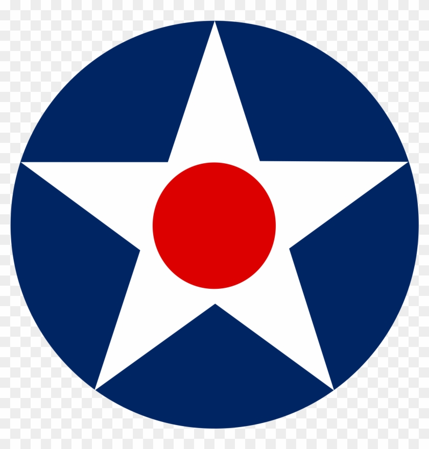 Air Force Symbol Clip Art Image Medium Size - Us Roundel #573863