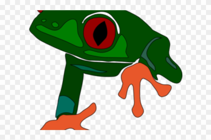 Green Frog Clipart Small Frog - Ist Grün Und Rot Und.... Karte #573984