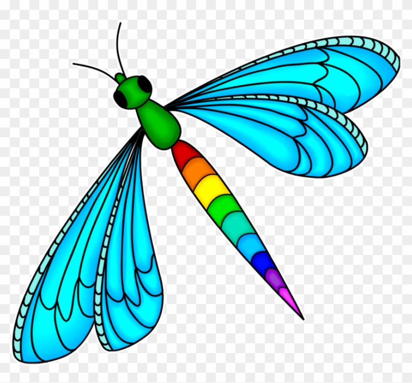Rainbow Dragonfly By Kellyta20 On Deviantart - Transparent Dragonflies Clipart #573992