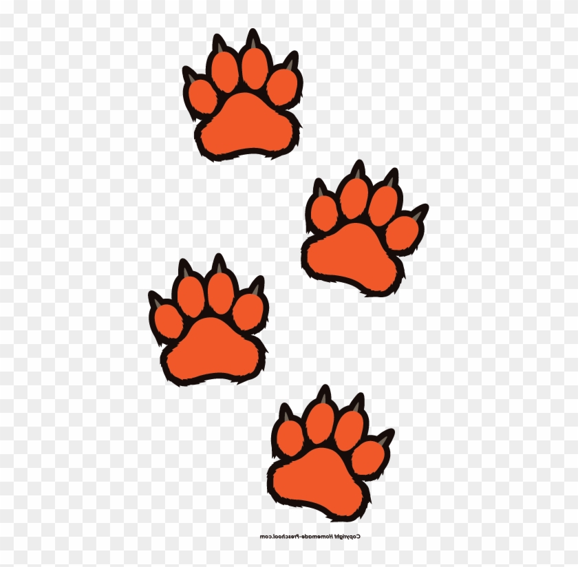 Home Free Clipart Paw Prints Clipart Tiger Paw Prints - Paw #574231