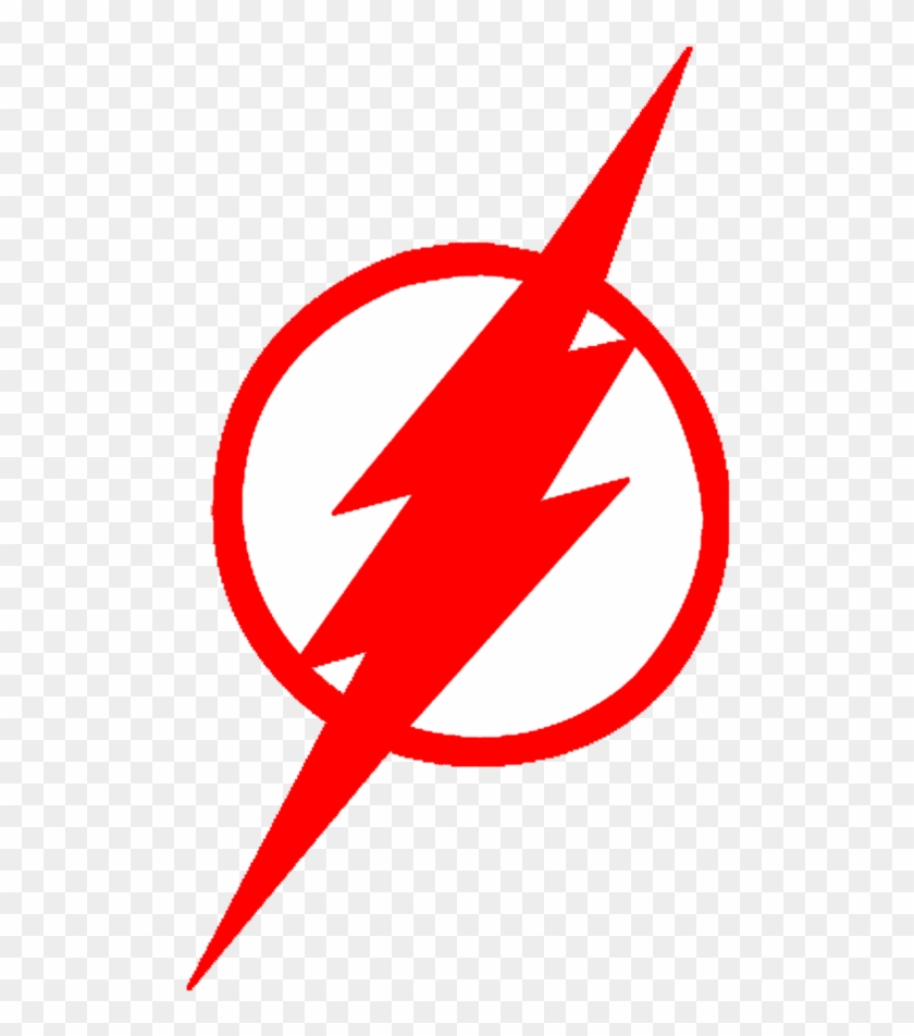 Stunning Ideas Red Lightning Bolt Logo - Flash Dc Comics Logo Png #574257