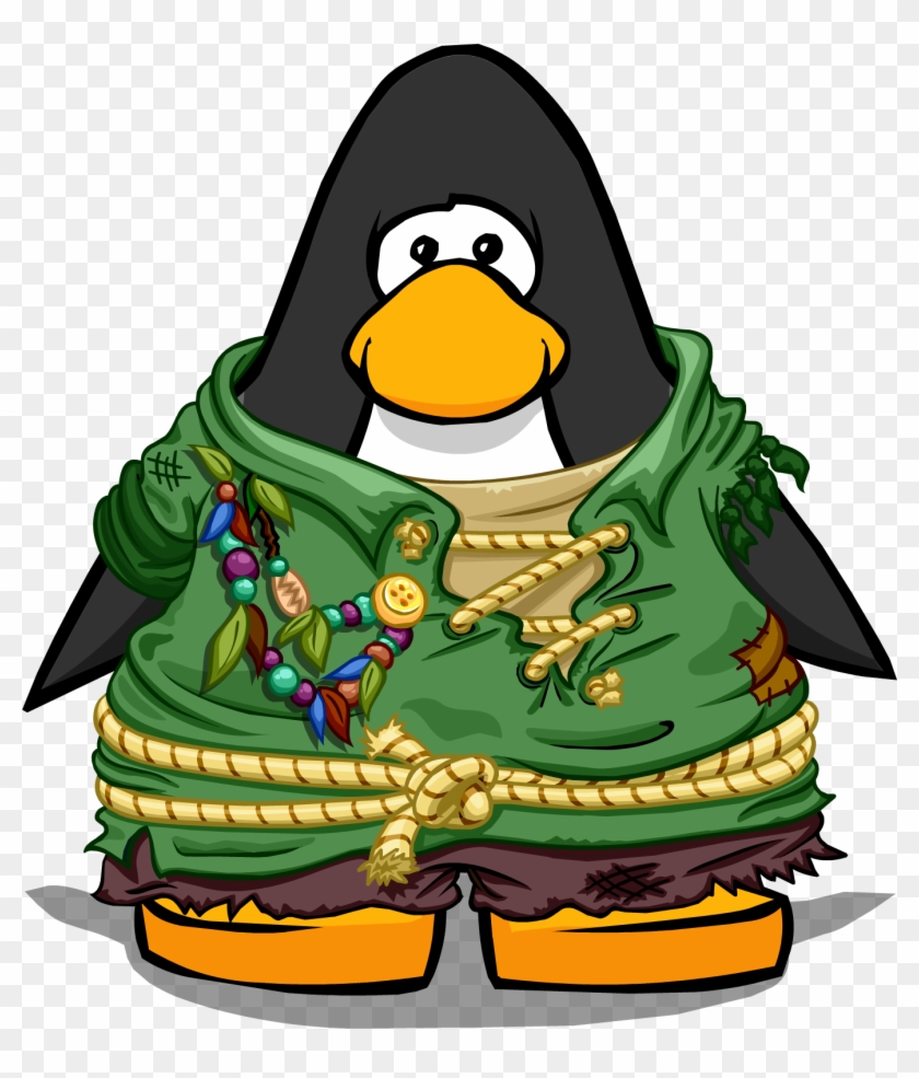 Lost Sailor's Outfit On A Player Card - Club Penguin Bling Bling Necklace #574280