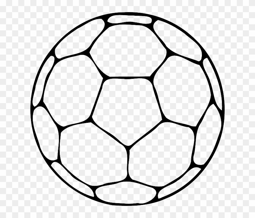 Black, Icon, Outline, Hand, Drawing, Soccer - Handball Ball #574274