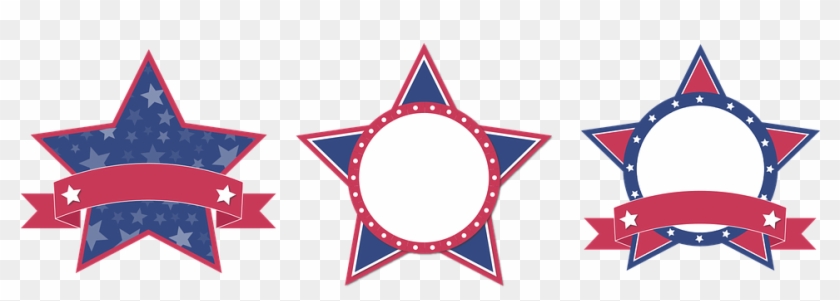 Red White And Blue Stars Clipart 1, - Red White And Blue Stars Png #574324