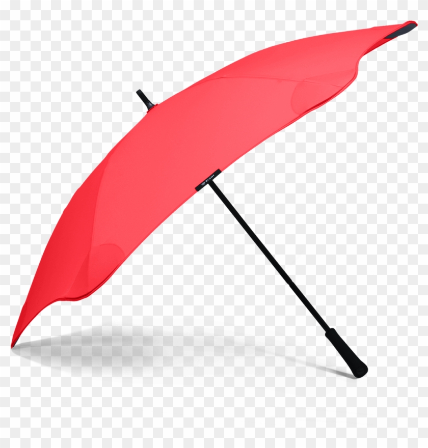 Red Classic Blunt Umbrella Side View - Umbrella #574329
